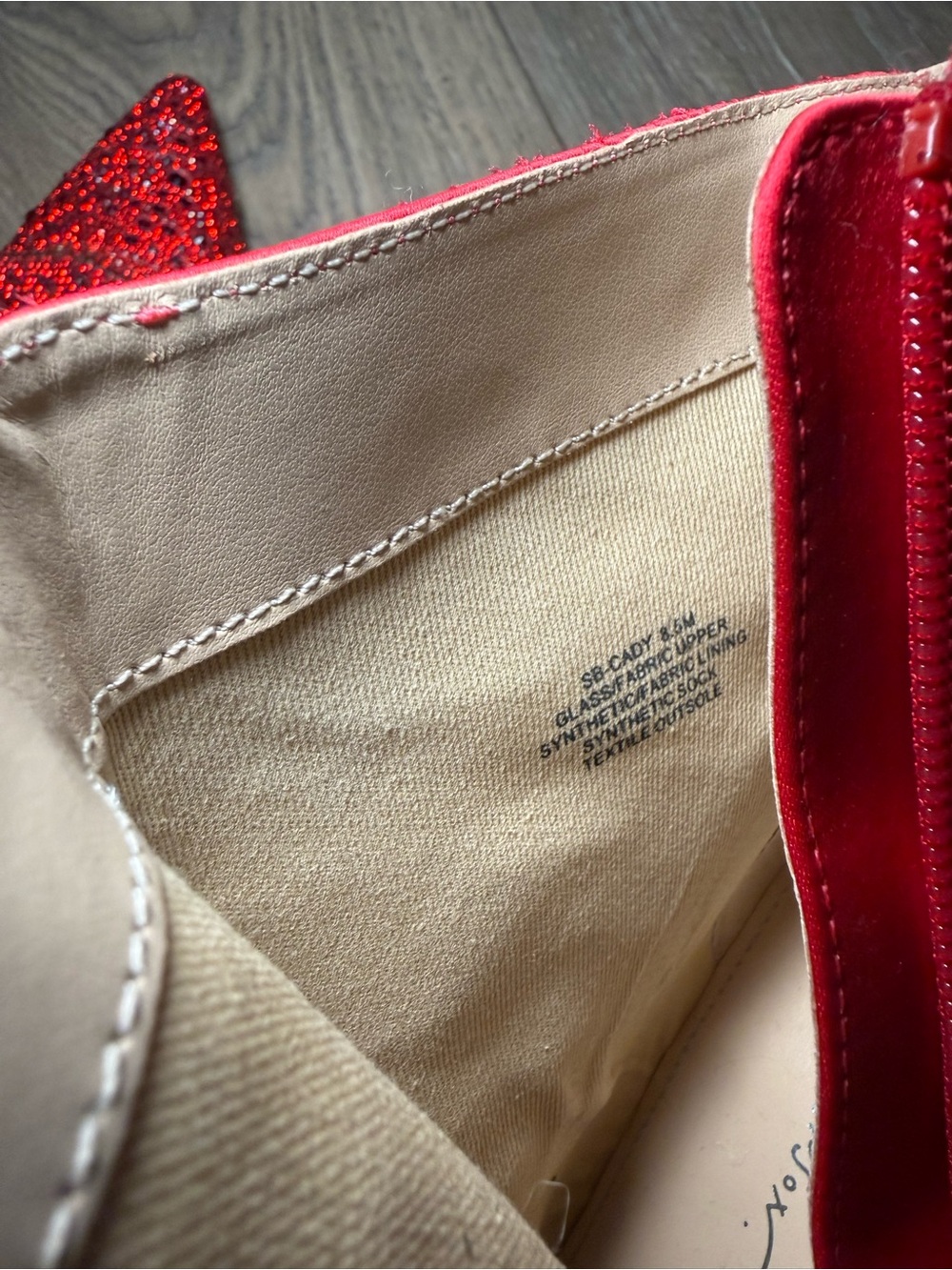 Cady Red Rhinestone Ankle Booties - Picture 8 of 10
